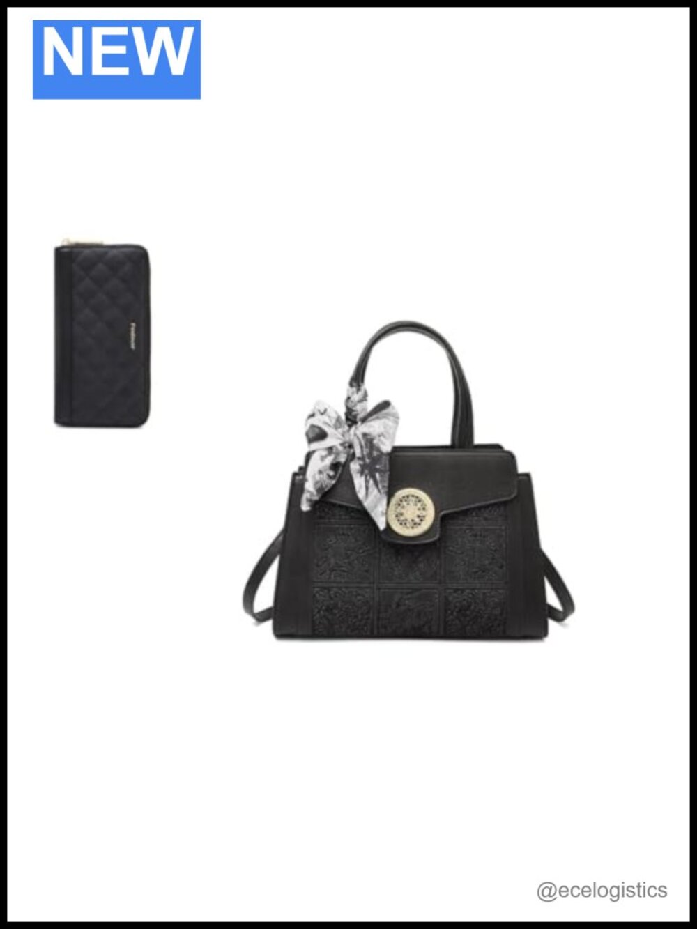 Genuine Leather Purses for Women & Leather Wristlet Set